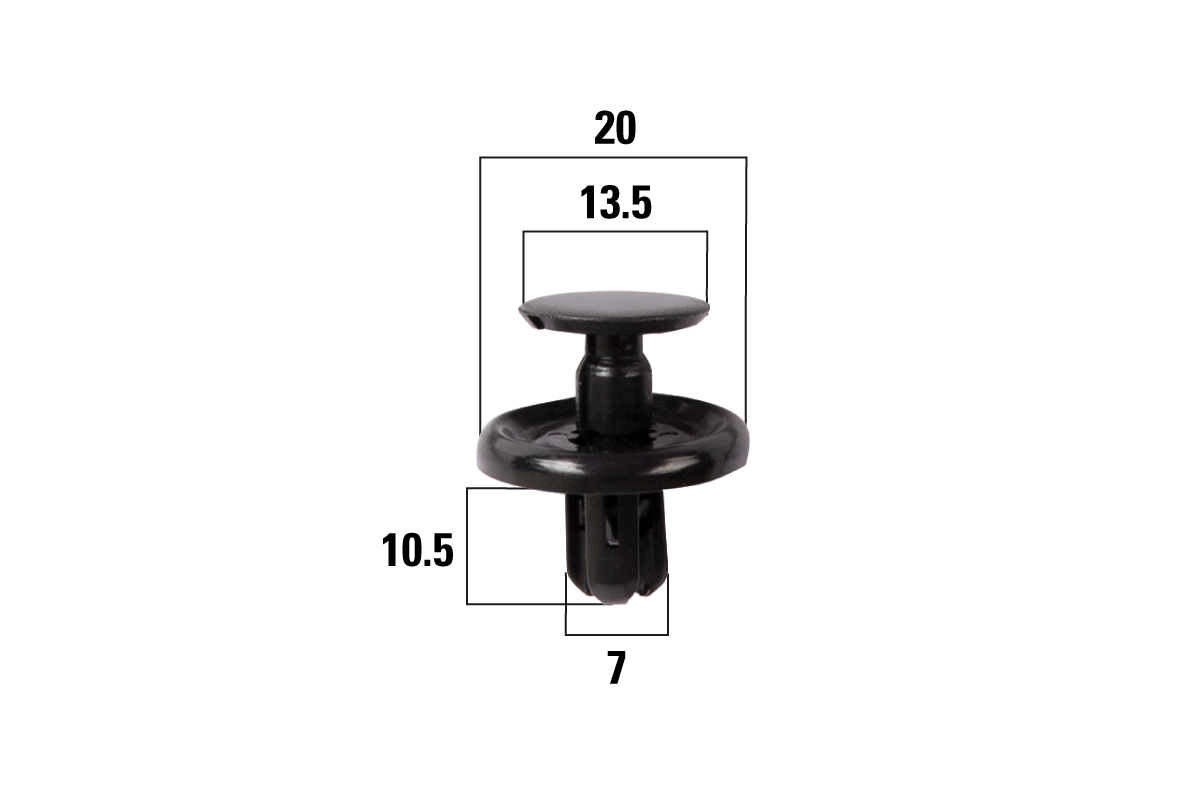 Kraft KT106214 Клипсы автомобильные Toyota Avensis, Camry, Corolla/Lexus  RX350, RX300, RX330